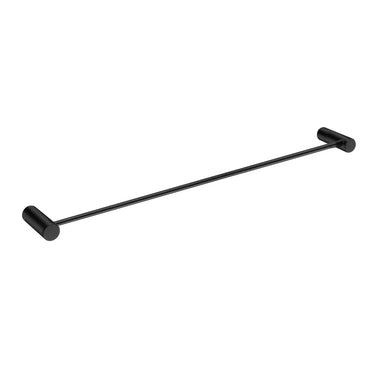 Aquaperla Matte Black Single Towel Rail 600mm