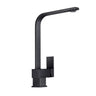 Aquaperla Matte Black Square Kitchen Mixer Tap - Swivel Spout