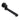 Aquaperla Matte Black Swivel Bath Spout 240mm - Round Wall Spout