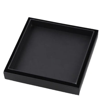 Aquaperla Matte Black Tile Insert Floor Waste 120x120mm