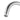 Close-up of the chrome finish on the Aquaperla Moon gooseneck basin mixer