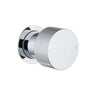 Aquaperla Moon Chrome knurled wall shower mixer for shower or bath