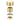 Aquaperla Moon Light Brushed Brass knurled wall shower mixer parts: knurled knob, sleeve and wall flange