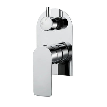 Aquaperla Persano Chrome shower wall mixer with diverter