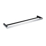 Aquaperla Rushy Black & Chrome Double Towel Rail 600mm