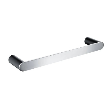 Aquaperla Rushy Black & Chrome Hand Towel Rail 300mm