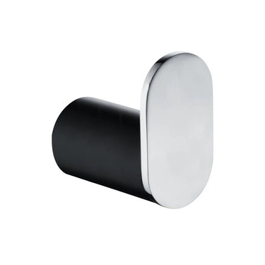 Aquaperla Rushy Black & Chrome Robe Hook