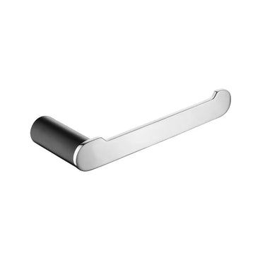 Aquaperla Rushy Black & Chrome Toilet Roll Holder
