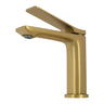 Aquaperla Rushy Brushed Brass basin mixer tap for bathroom vanity basins