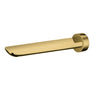 Aquaperla Rushy Brushed Brass Bath Spout 180mm - Slim Wall Spout
