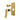 Aquaperla Rushy Brushed Brass shower wall mixer with diverter parts: cover plate, lever and diverter knob