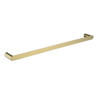 Aquaperla Rushy Brushed Brass Single Towel Rail 600mm
