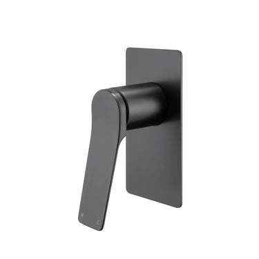 Aquaperla Rushy Brushed Gunmetal wall shower mixer for shower or bath