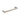 Aquaperla Rushy Brushed Nickel Hand Towel Rail 300mm