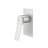 Aquaperla Rushy Brushed Nickel wall shower mixer for shower or bath