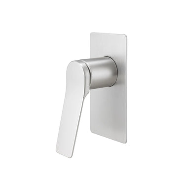 Aquaperla Rushy Brushed Nickel wall shower mixer for shower or bath