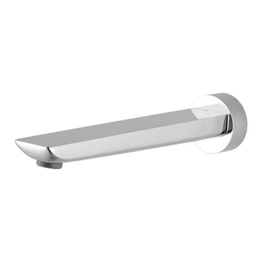 Aquaperla Rushy Chrome Bath Spout 180mm - Slim Wall Spout
