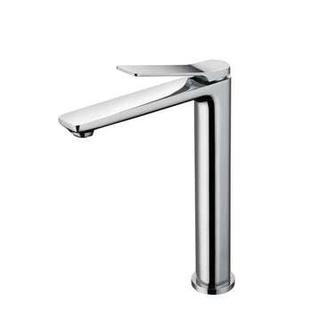 Aquaperla Rushy Chrome tall basin mixer tap for vessel and above-counter basins