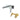 Aquaperla Rushy Chrome wall basin mixer set with spout, view 3