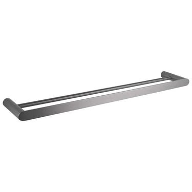 Aquaperla Rushy Gunmetal Double Towel Rail 800mm