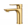 Aquaperla Vog Brushed Brass basin mixer tap for bathroom vanity basins