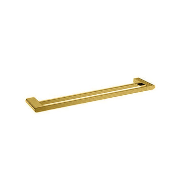 Aquaperla Vog Brushed Brass Double Towel Rail 600mm
