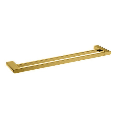Aquaperla Vog Brushed Brass Double Towel Rail 800mm