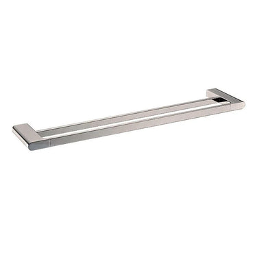 Aquaperla Vog Brushed Nickel Double Towel Rail 800mm
