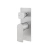 Aquaperla Vog Brushed Nickel shower wall mixer with diverter