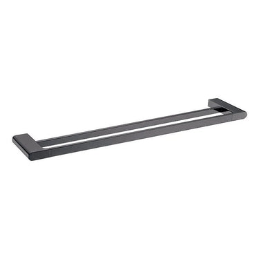 Aquaperla Vog Gunmetal Double Towel Rail 800mm