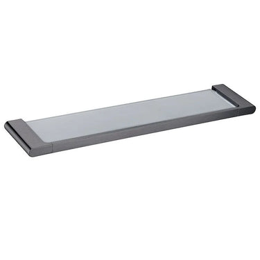 Aquaperla Vog Gunmetal Glass Shelf 550mm