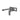 Aquaperla Vog Gunmetal wall basin mixer set with spout, view 2