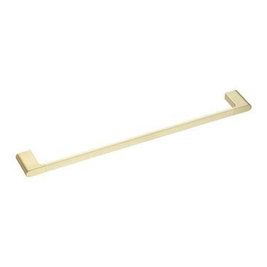 Aquaperla Vog Light Brushed Brass Single Towel Rail 600mm