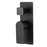 Aquaperla Vog Matte Black shower wall mixer with diverter