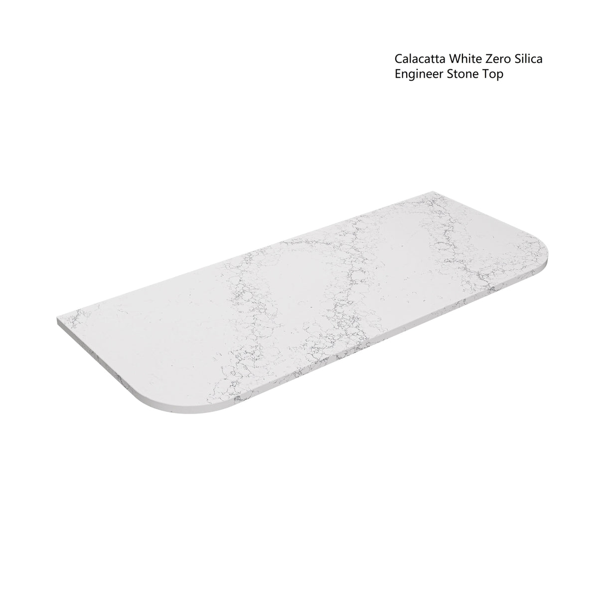 Avalon 1500mm Fluted Curved Wall Hung Matte Black Vanity Bianco Twirl Stone top - RJ Bathroom