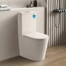 Avis Rimless Compact 600mm Easy Height Back To Wall Ceramic Toilet Suite Brushed Gold Press Button - RJ Bathroom