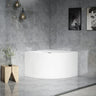 Bingie Mini 1000mm corner bath with overflow in Gloss White