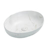 Carey 520x400mm Above Counter Matte Carrara White Basin - RJ Bathroom