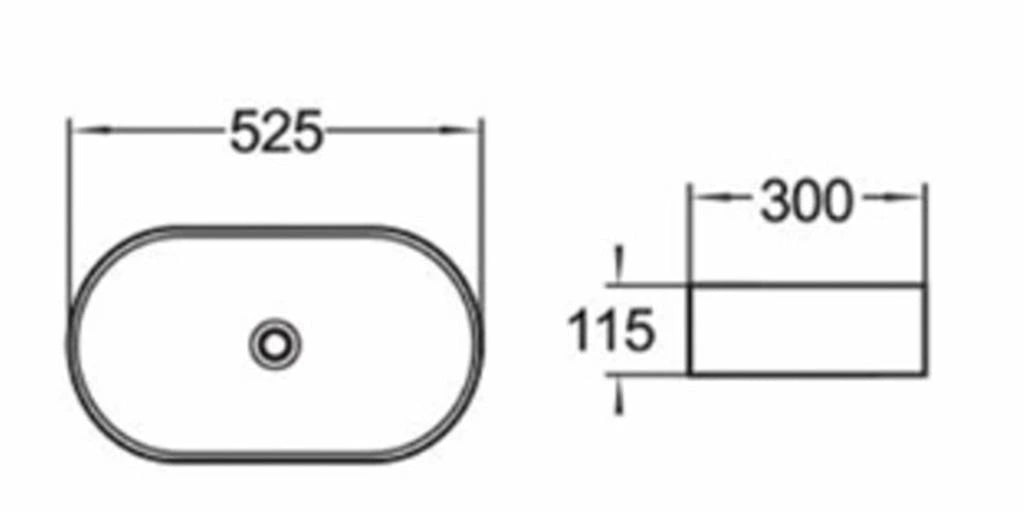 Carrara Gold Vein Oval Above Counter Matte White Basin - RJ Bathroom