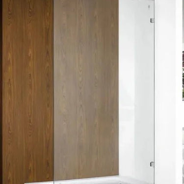Chrome Frameless Fixed Panel Walk in Shower Screen 2000mm - RJ Bathroom