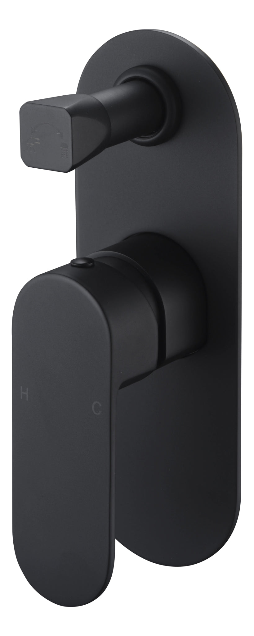 Cora Wall Mixer with Diverter Matt Black - RJ Bathroom