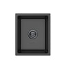 Crete 380x450mm Matte Black single bowl granite sink