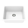 Crete 550x450mm Matte White single bowl granite sink