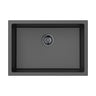 Crete 660x460mm Matte Black single bowl granite sink