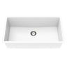 Crete 813x457mm Matte White single bowl granite sink
