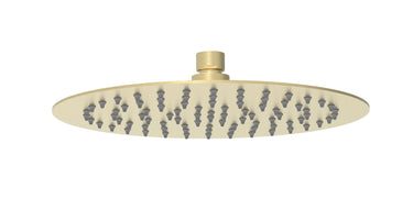 Dove Round Stainless Steel Rain Shower Head 250mm Brushed Gold - RJ Bathroom