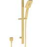 Eden Square finish Round Sliding Shower Set Brushed gold - RJ Bathroom