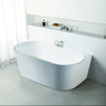 Elivia 1400mm back to wall freestanding bath in Matte White