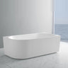 Elivia 1500mm right corner freestanding bath in Matte White
