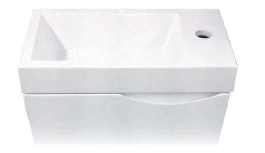 Ensuite 400mm Slim Narrow compact Handle Freestanding Bathroom Vanity - RJ Bathroom